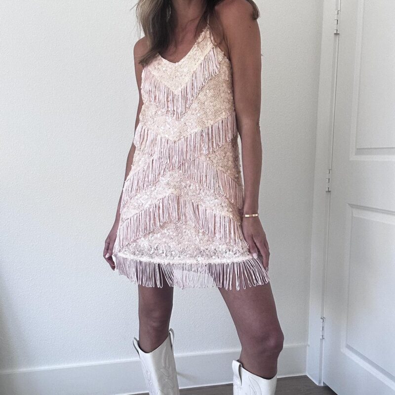 Bey-be Fringe Mini Dress