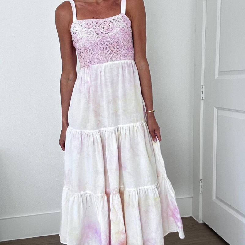 Crochet Coast Tie Dye Maxi Dress
