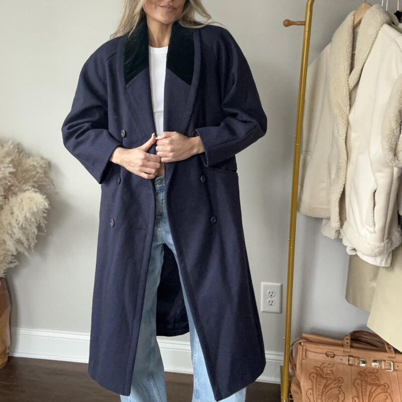 Navy’s the New Black Wool-Blend Coat