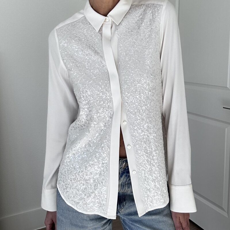 All That Glitters Silk Blouse