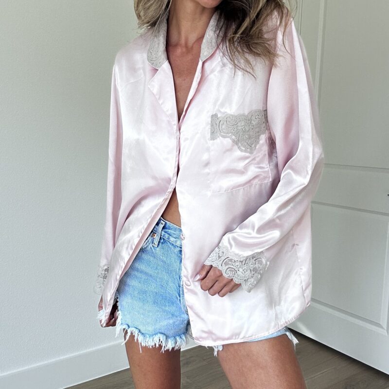 Pillow Talk Vintage Satin Blouse