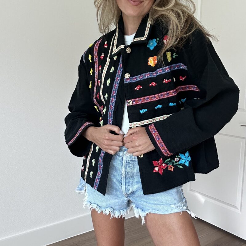 Brightside Embroidered Boho Jacket