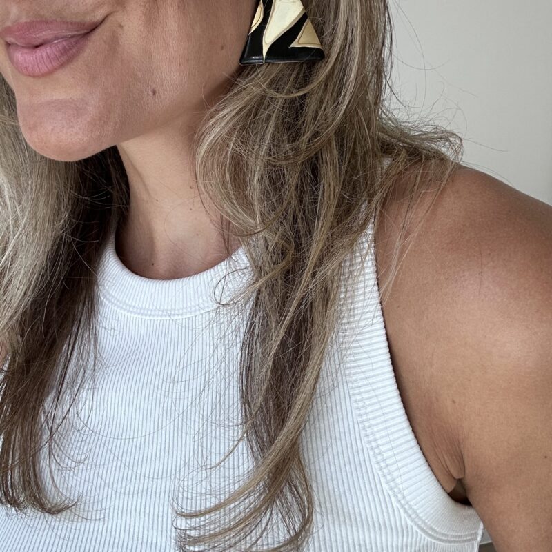 Modern Deco Vintage Earrings