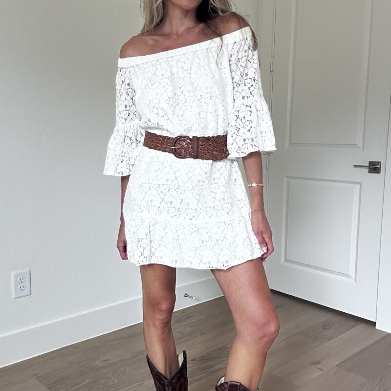 Off Shoulder, On Point Mini Dress