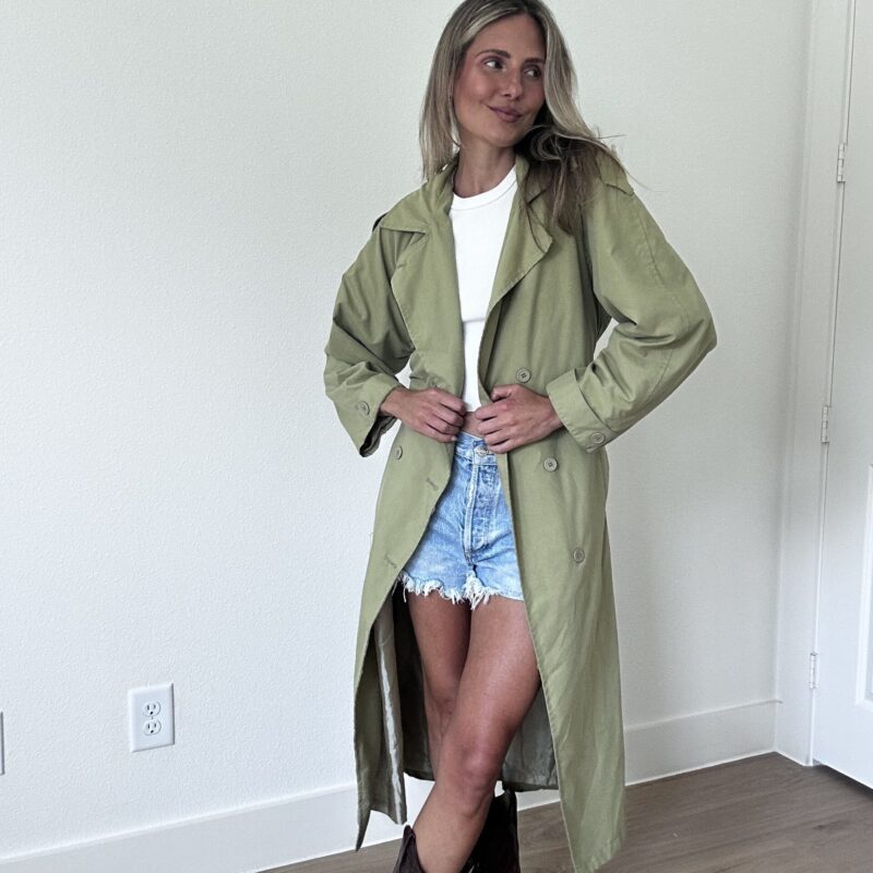 Sage in the City Trench Coat