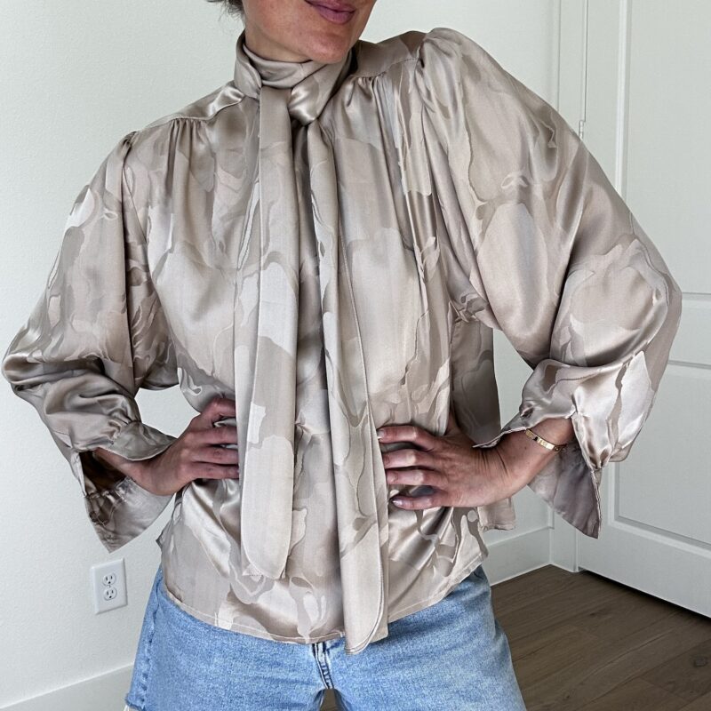 Tie It Again Silk Blouse