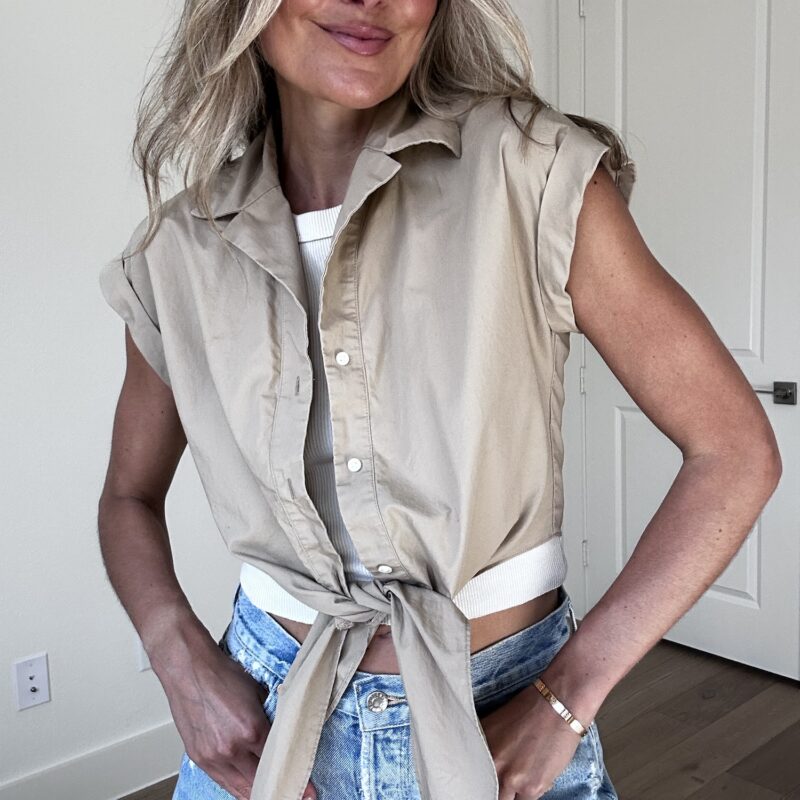 Ranch Ready Tie Blouse