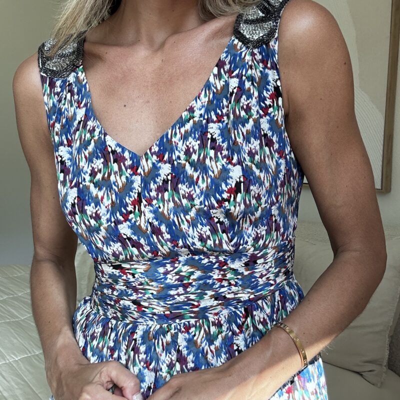 Beaded Breeze Silk Blouse