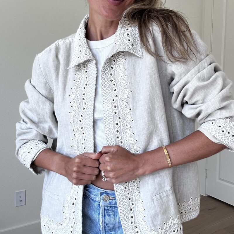 High Noon Shine Linen Jacket