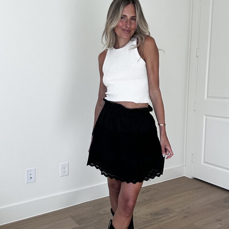 Eyelet on the Prize Mini Skirt
