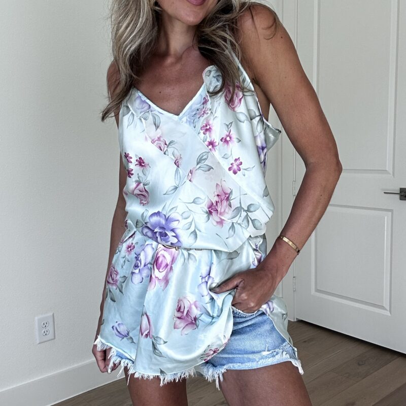 Boudoir Bloom Satin Tunic