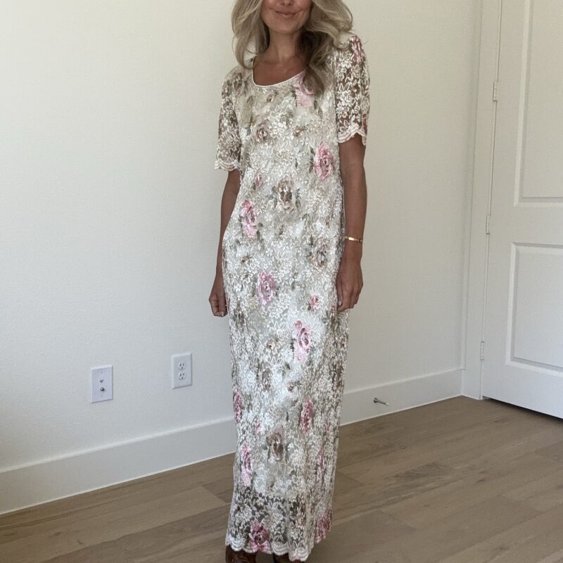 Mint to Be Floral Maxi Dress