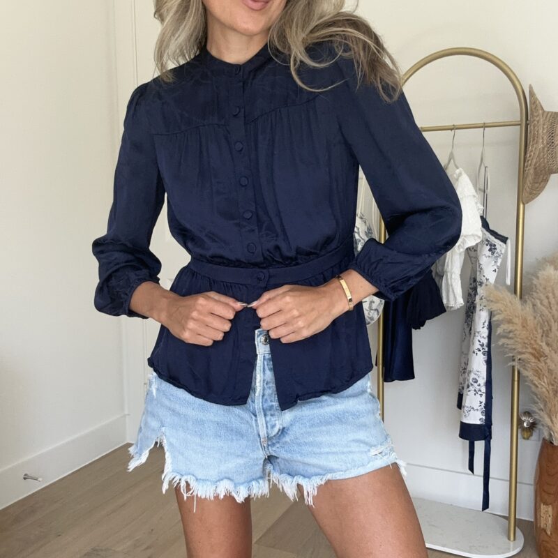 Nautical Nights Satin Blouse