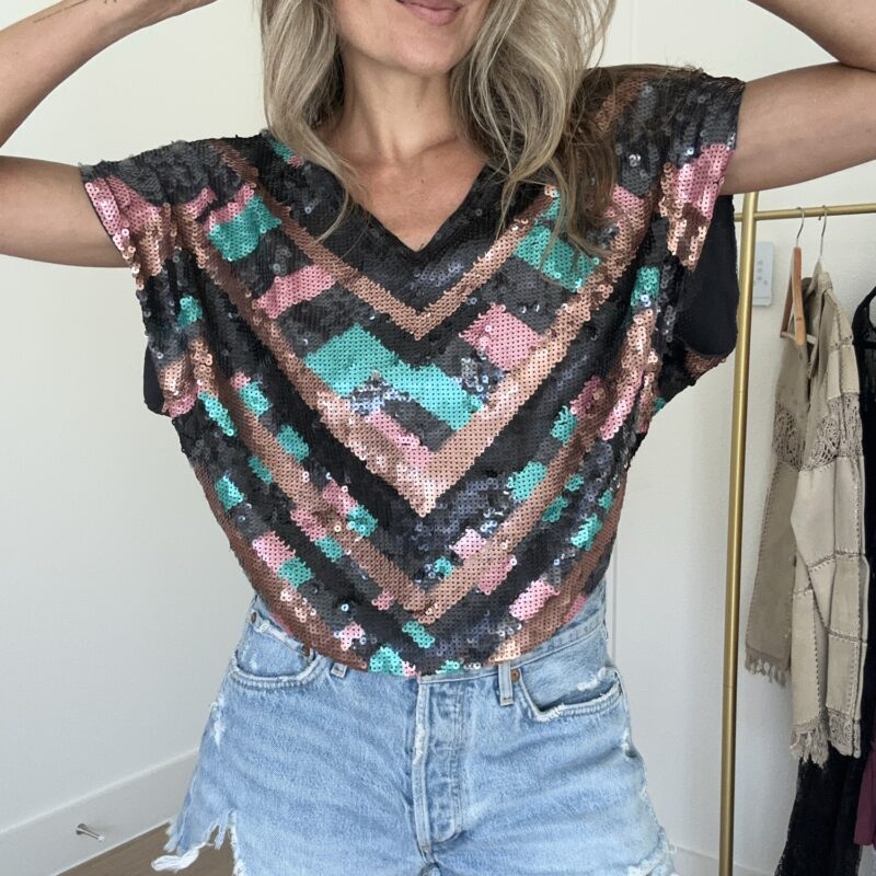 Sundown Sparks Sequin Cape