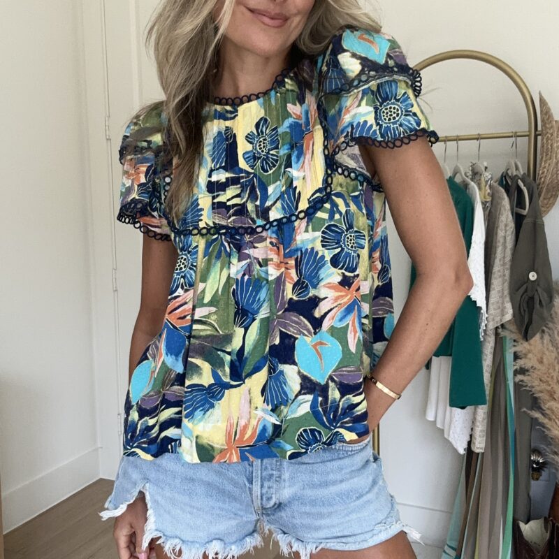 Maui Mornings Ruffle Blouse