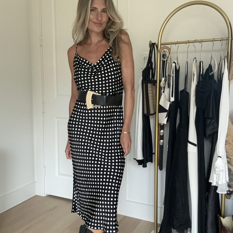 Spotted in Satin Slip Dress