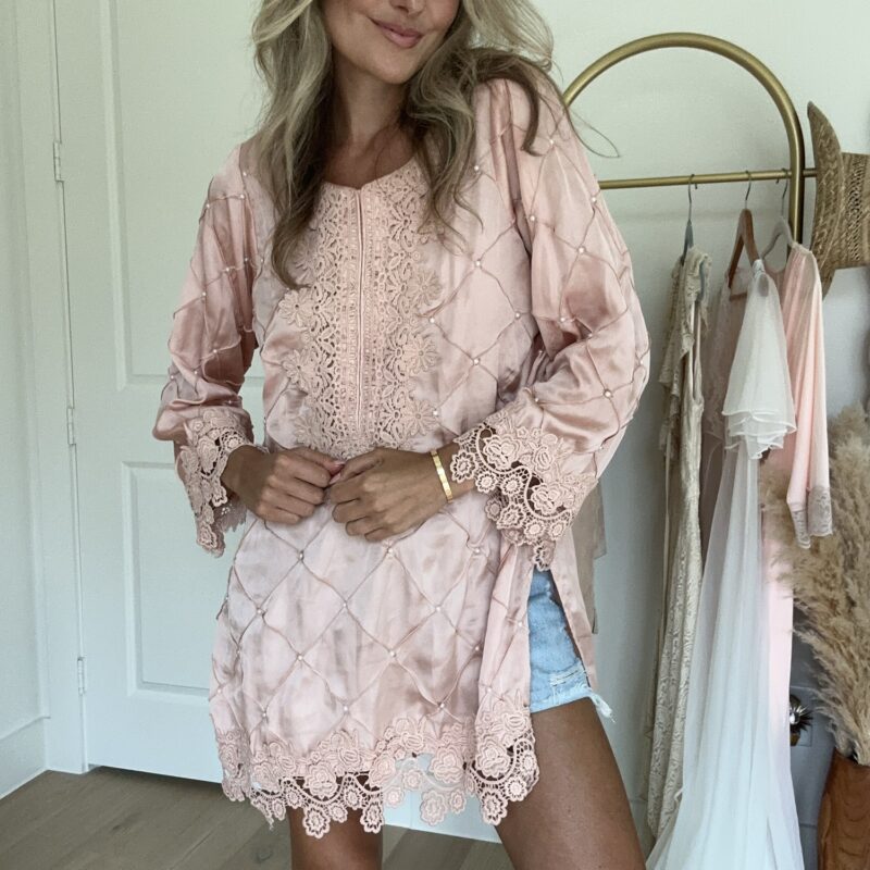 Blushing Belle Satin Tunic