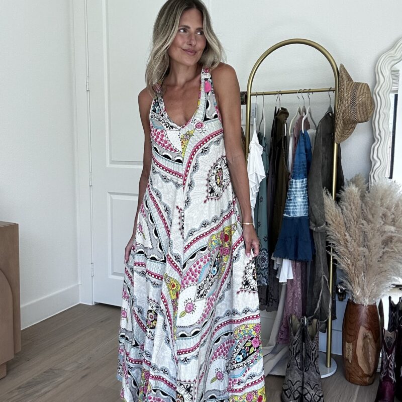 Paisley Sangria Maxi Dress