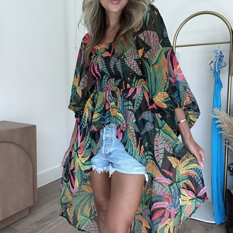 Tropic Nights High-Low Tunic