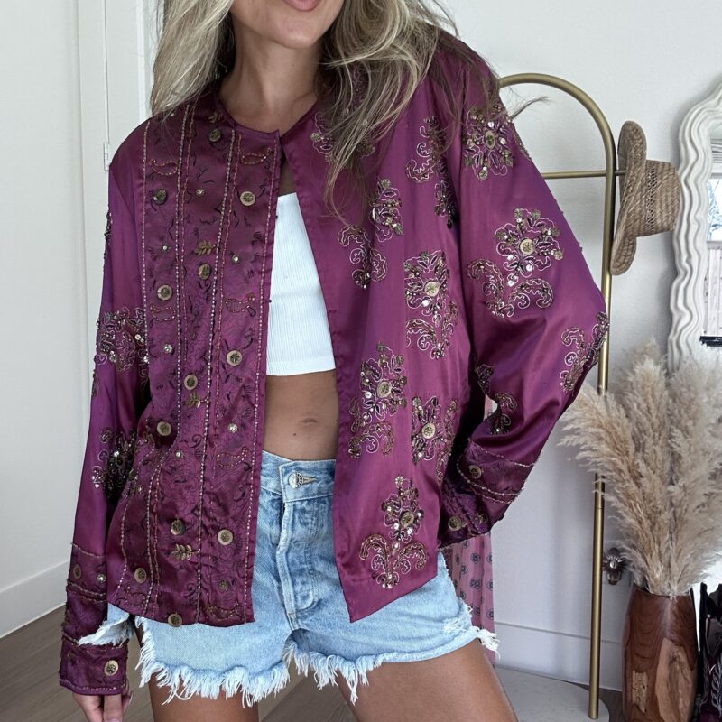 Purple Reign Embroidered Jacket