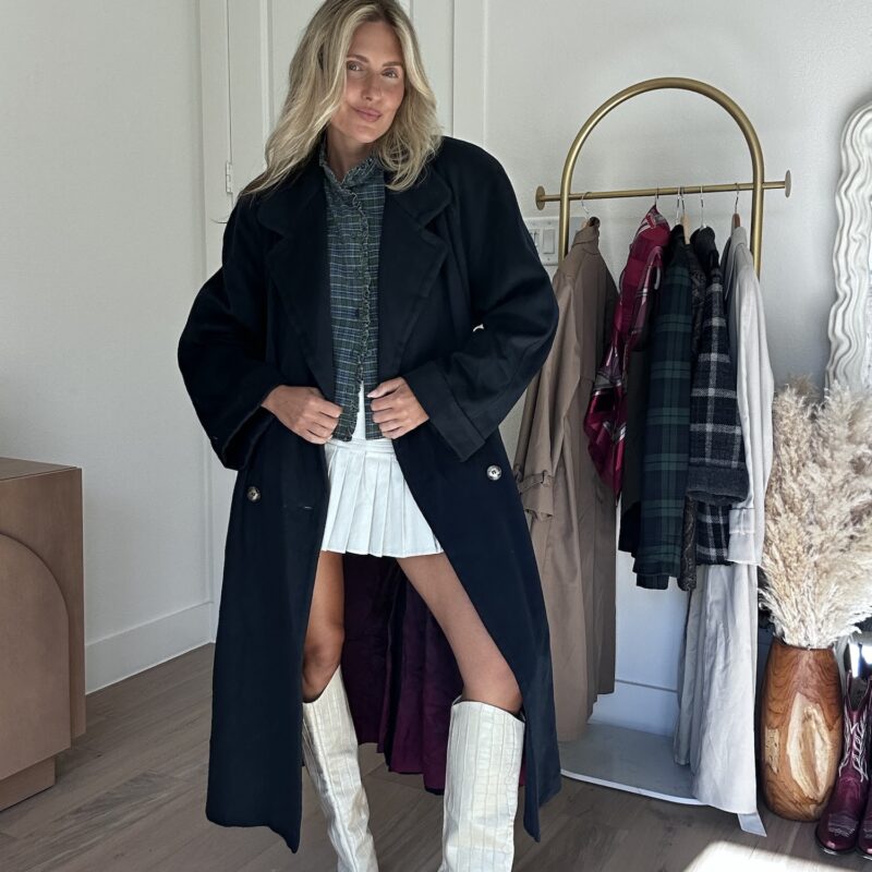 Prep in Your Step Vintage Wool Maxi Coat