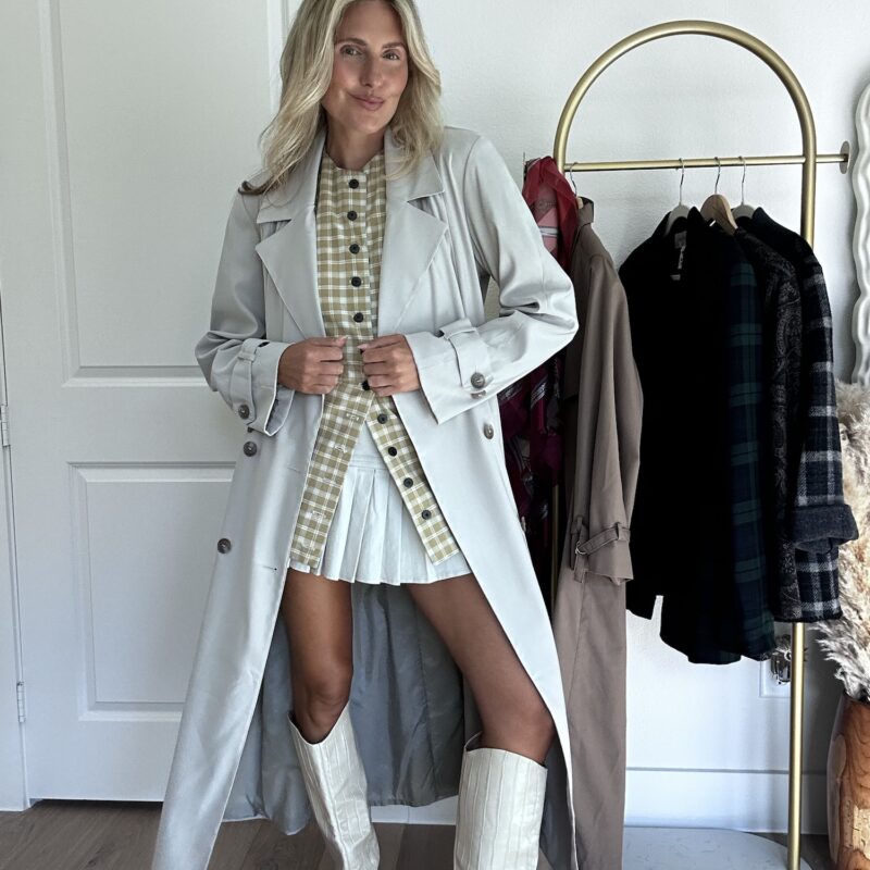 Luxe Be a Lady Vintage Trench Coat