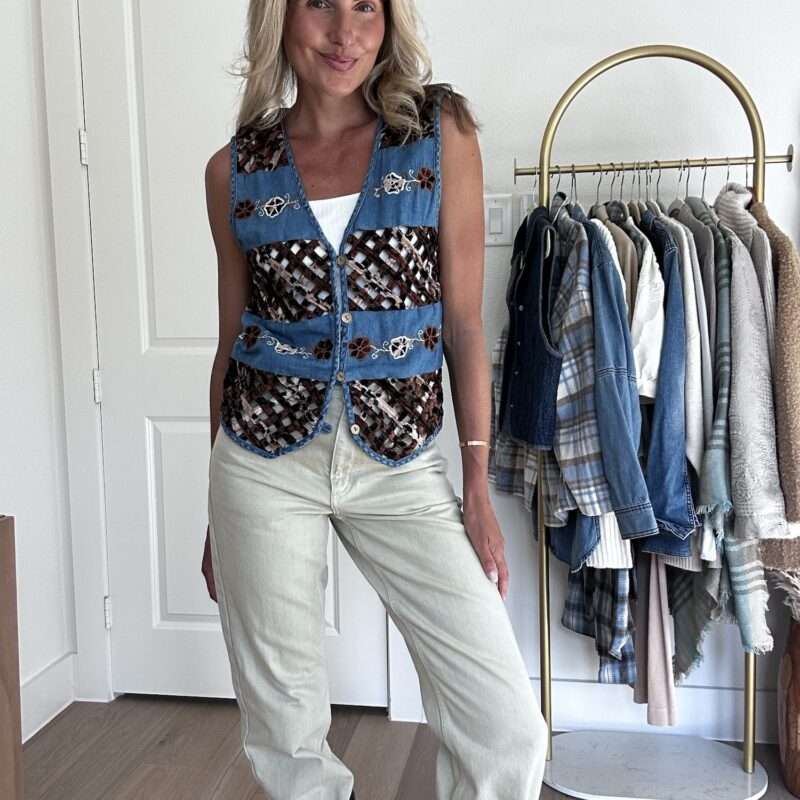 Spotted at the Ranch Vintage Denim Vest