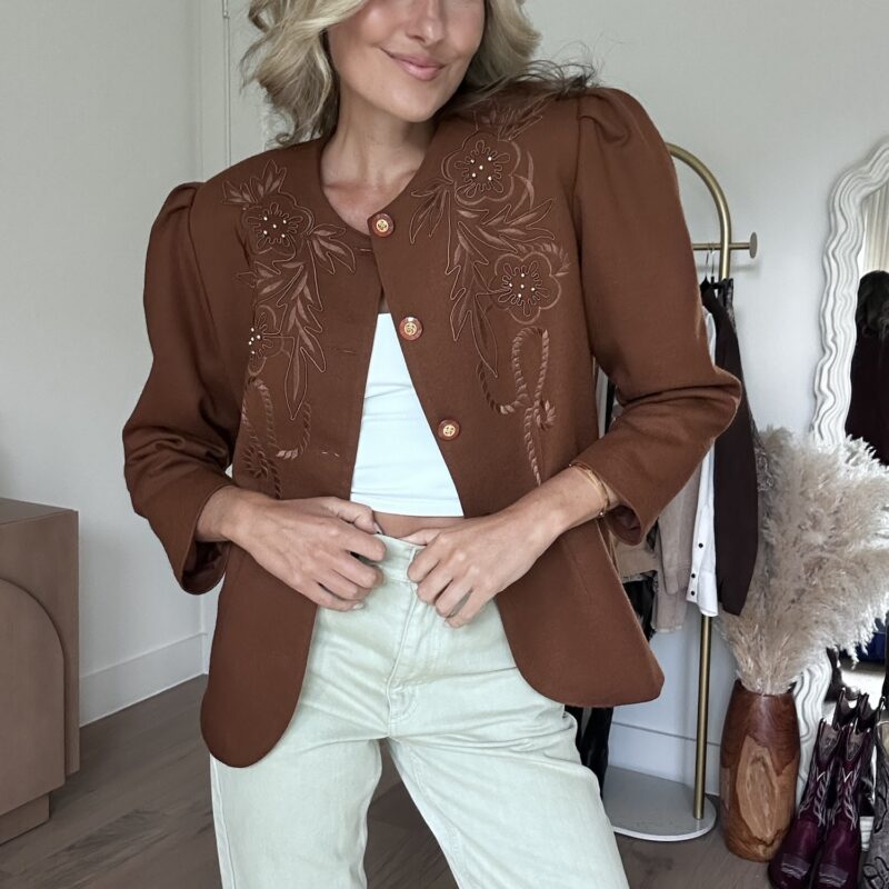 Saddle Serenade Vintage Western Blazer