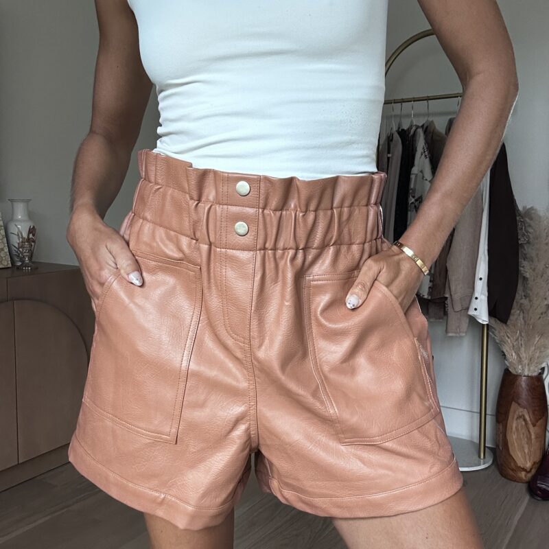 The Terracotta Trail Vegan Leather Shorts