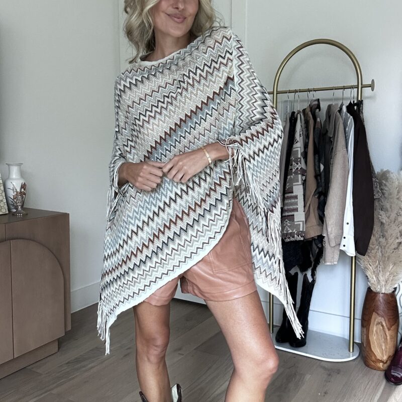 Sierra Spirit Chevron Poncho