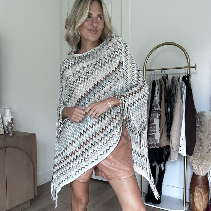 Sierra Spirit Chevron Poncho
