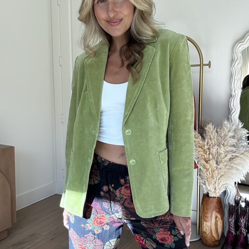 Citrus Orchard Vintage Suede Jacket