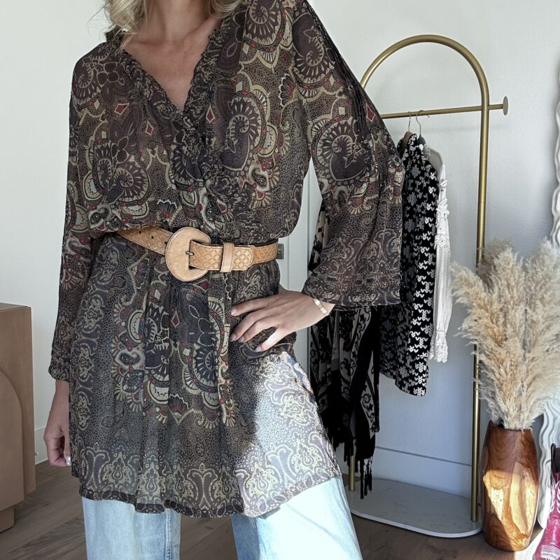Autumn Air Boho Tunic Blouse