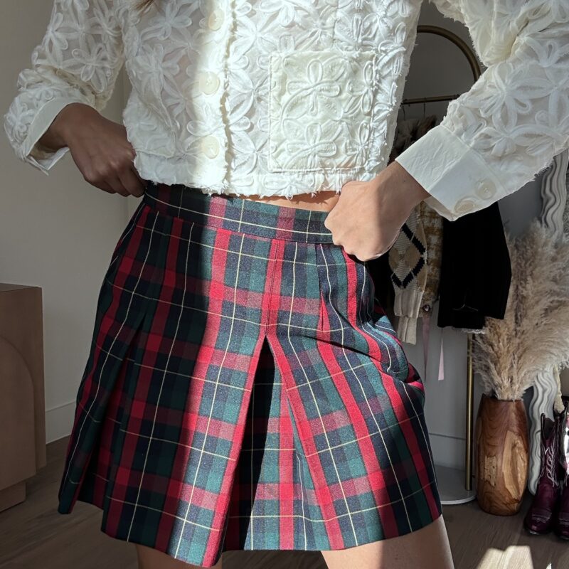 Beverly Hills Babe Plaid Mini Skirt