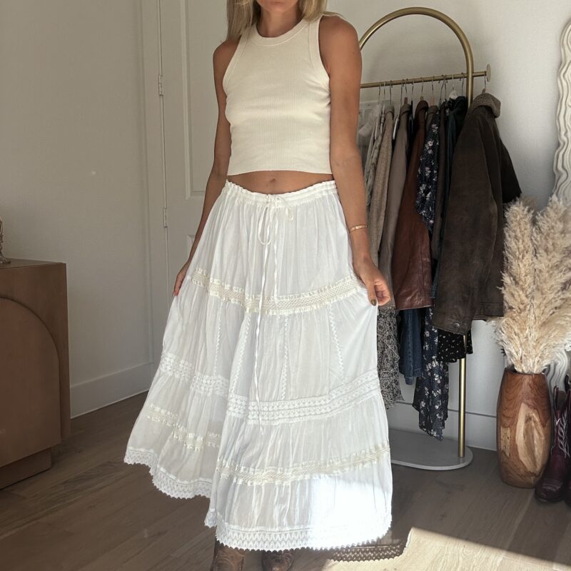 The Road to Willow Creek Cotton Maxi Skirt