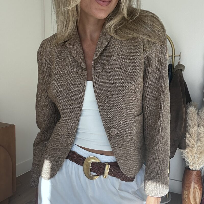 Countryside Edit Wool & Silk Tweed Blazer