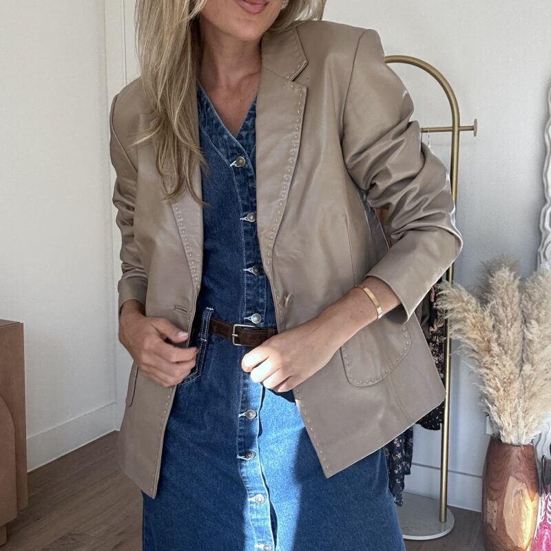 The Easy Rider Western Leather Blazer