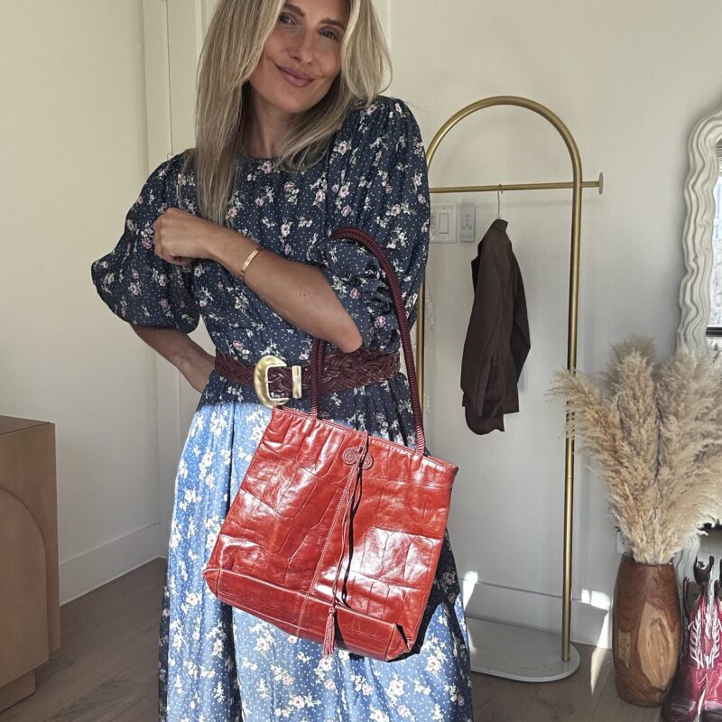 The Tuscan Trail Vintage Leather Shoulder Bag