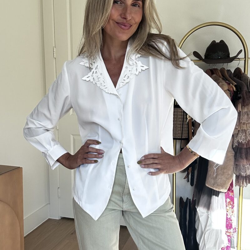 Her Mother’s Pearls Vintage Blouse