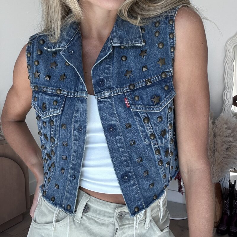 The Stars Aligned Vintage Levi’s Studded Vest