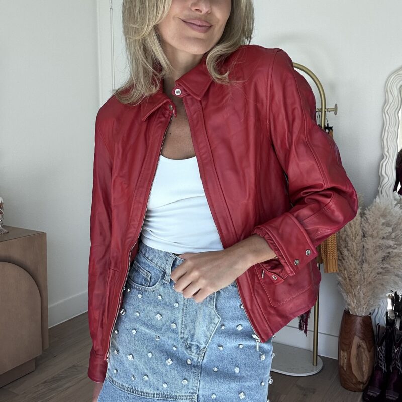 Ruby Rider Vintage Leather Jacket