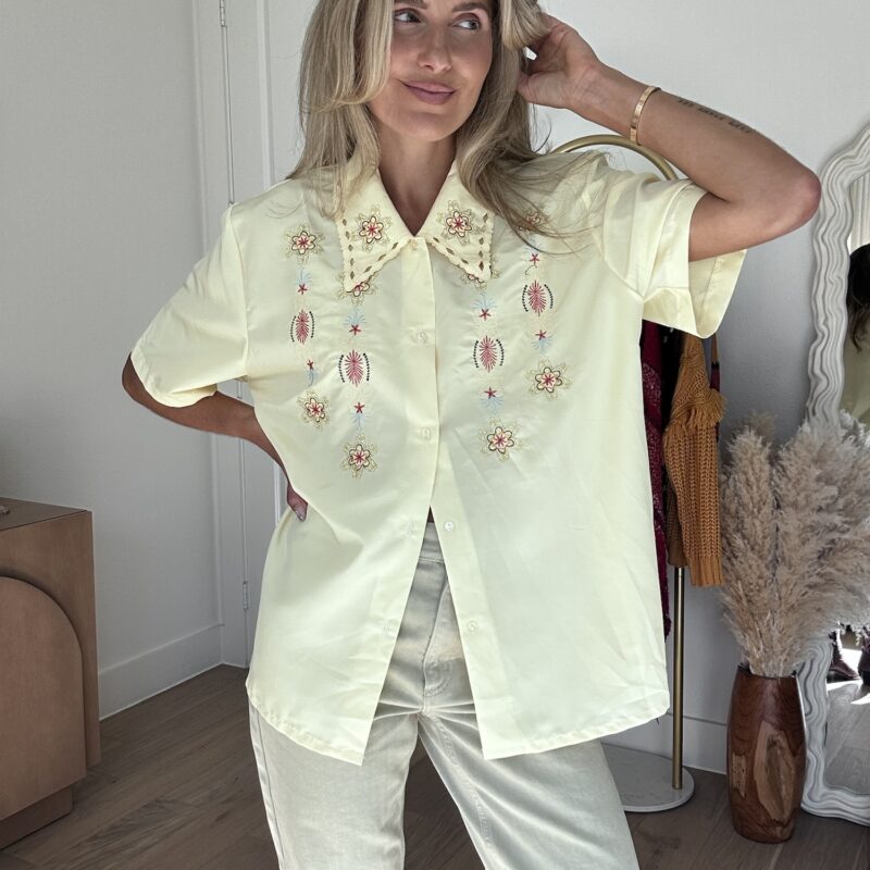 Howdy Sunshine Vintage Western Blouse