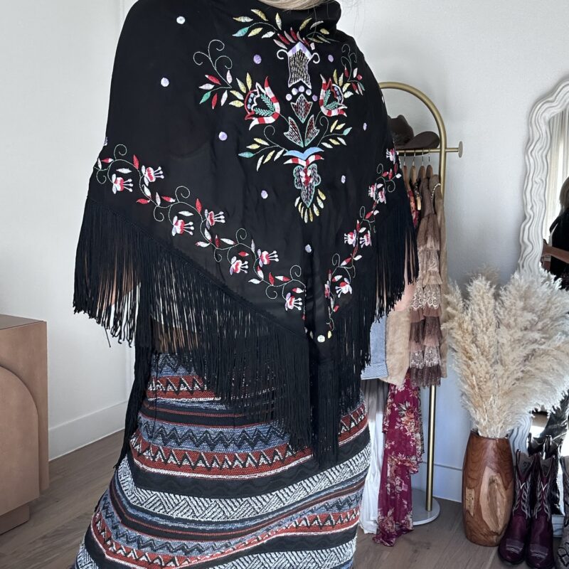 Colors of the Wind Vintage 100% Silk Scarf