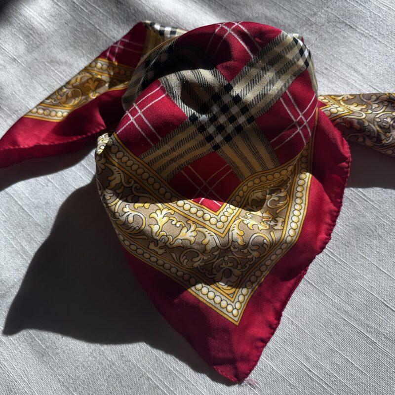 The Milano Muse Vintage Satin Scarf