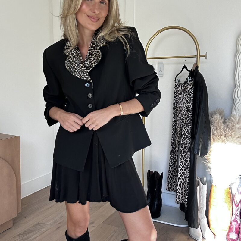 On the Prowl Vintage Faux Fur Blazer