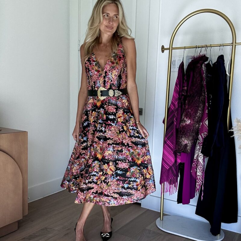 Holiday Lights Sequin Midi Dress