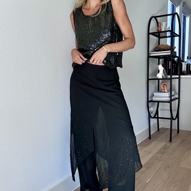 She Danced Till Sunrise Vintage Palazzo Pants