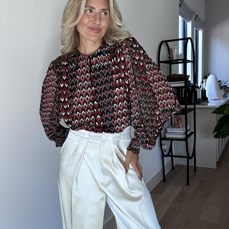 It’s Giving Boho Goddess Shine Blouse