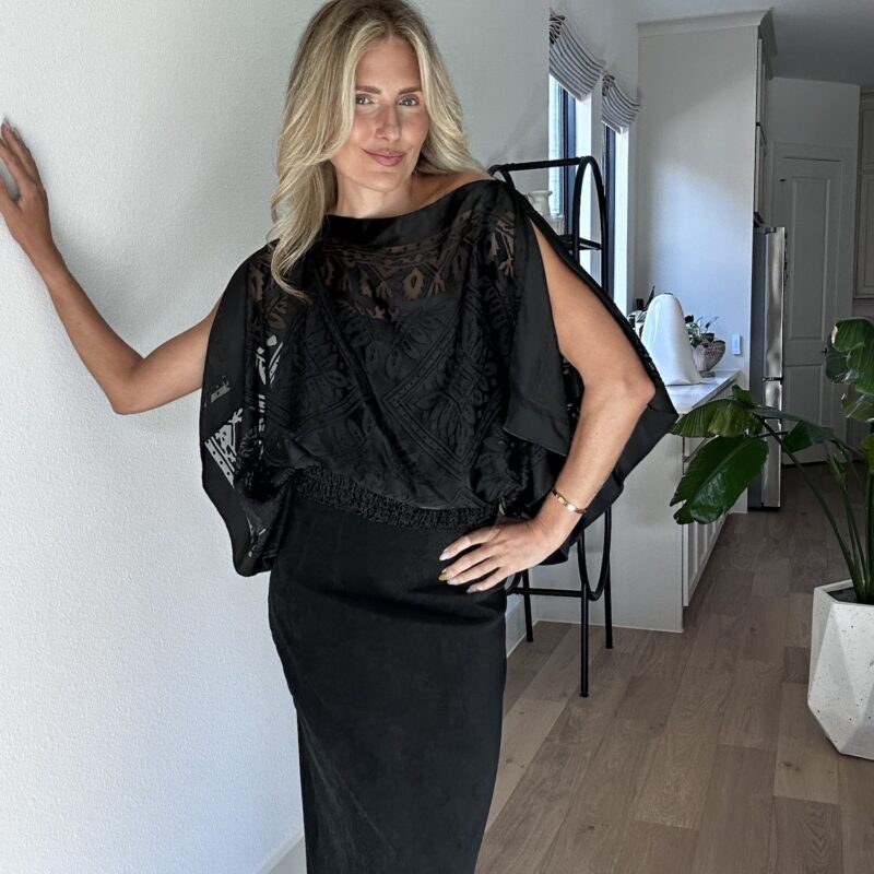 Sultry in Satin Kimono Blouse