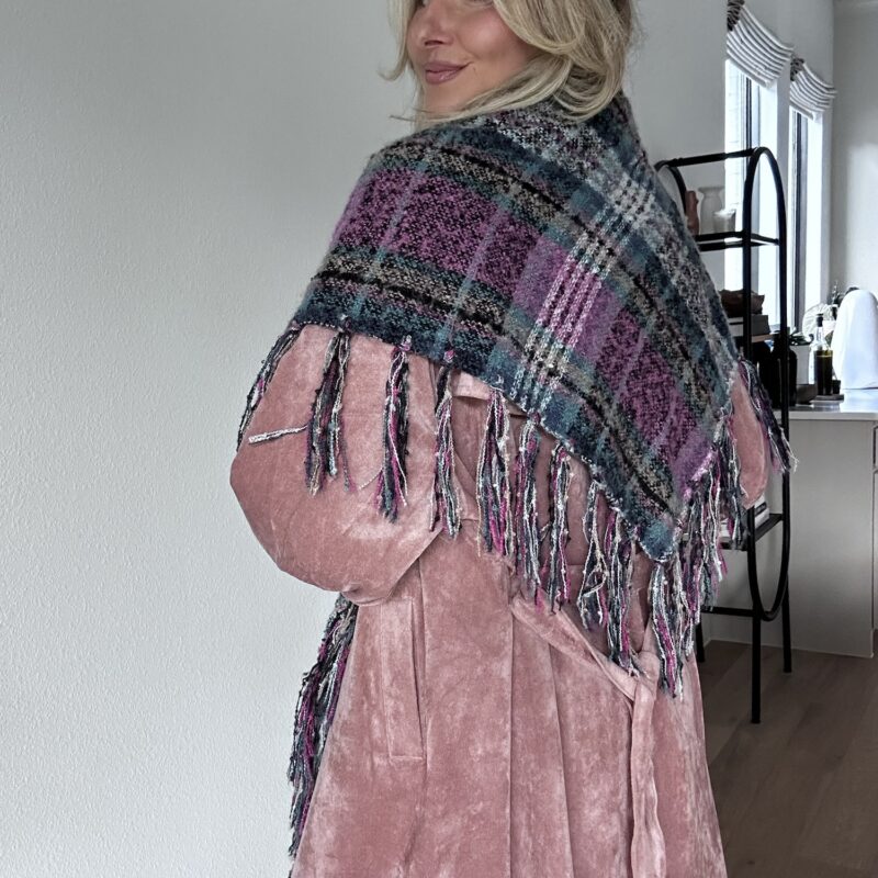 The Heartwarmer Fringe Plaid Scarf